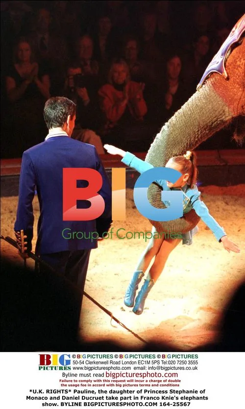 Pauline and family attend elephant show