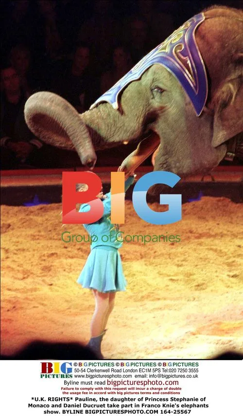 Pauline and Stephanie at Knie's Elephants Show