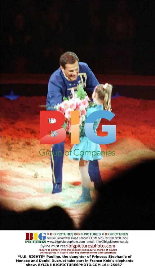 Pauline and Princess Stephanie at Elephant Show