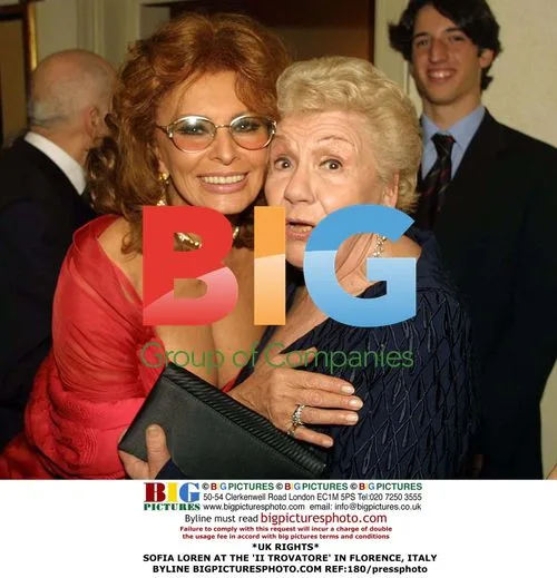 Sofia Loren at 'Il Trovatore' in Florence