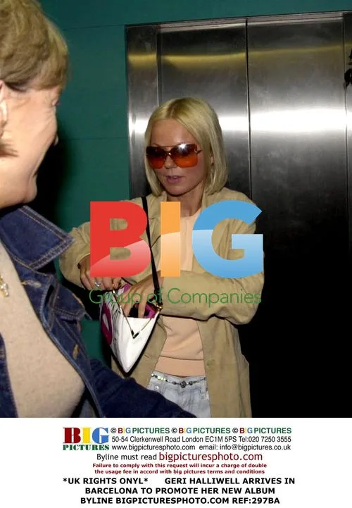 GERI HALLIWELL ARRIVES IN BARCELONA