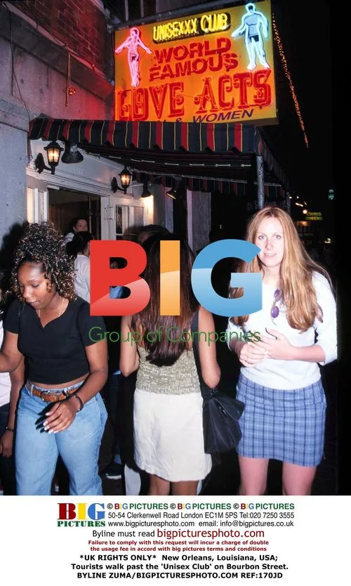 Tourists on Bourbon Street, New Orleans