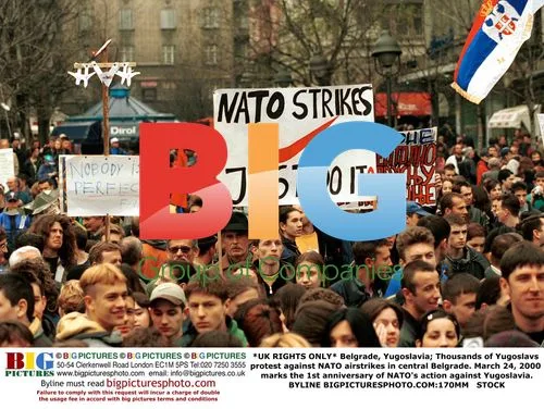 Yugoslavs protest NATO airstrikes in Belgrade