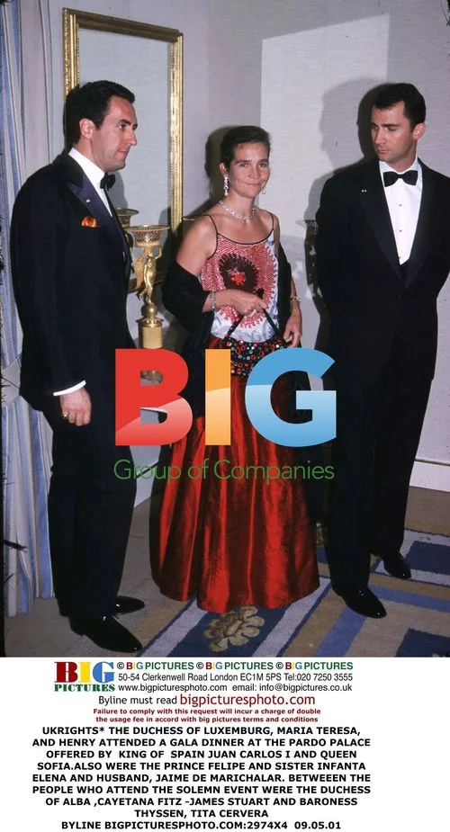 Duchess of Luxemburg and Spanish Royals at Gala Dinner