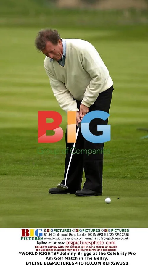 Johnny Briggs at Celebrity Pro Am Golf Match