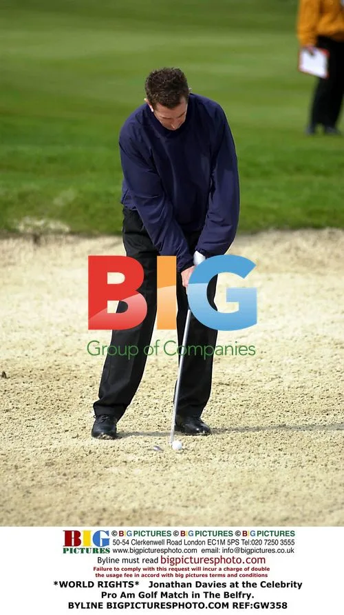 Jonathan Davies at Celebrity Pro Am Golf Match