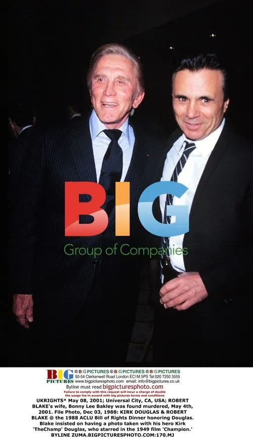 ROBERT BLAKE with KIRK DOUGLAS in 1988