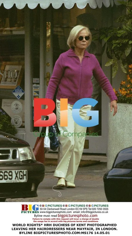 Duchess of Kent Leaving Hairdresser in London
