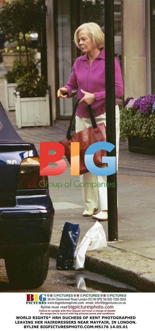 Duchess of Kent Leaves Mayfair Hairdresser
