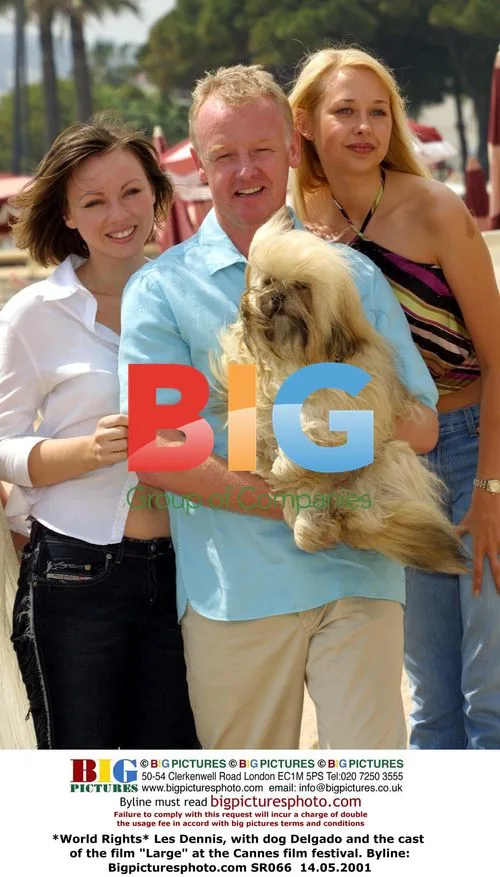 Les Dennis and cast at Cannes for "Large"