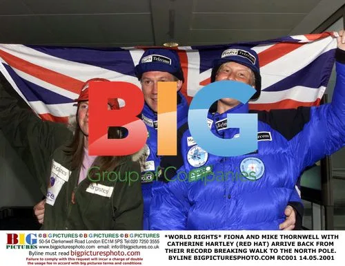 Thornwells and Hartley Return from North Pole Walk