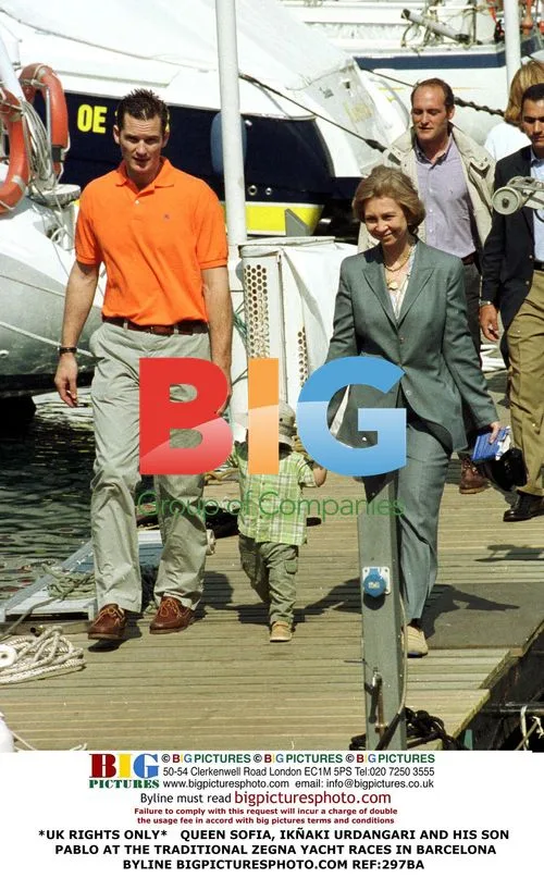 Queen Sofia and Urdangari Family at Zegna Yacht Races