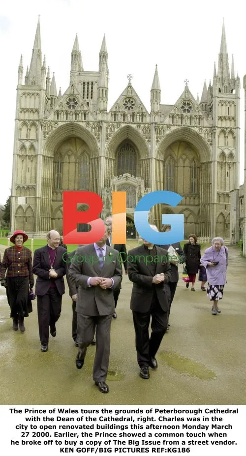 Prince of Wales tours Peterborough Cathedral