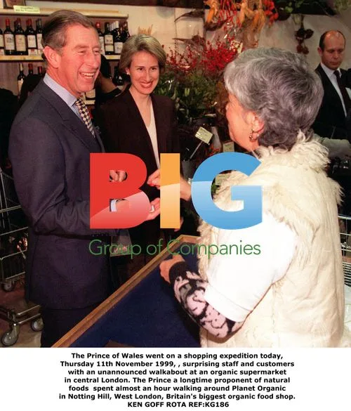 Prince Charles visits organic supermarket