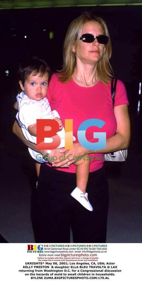 Kelly Preston & Ella Bleu Travolta at LAX