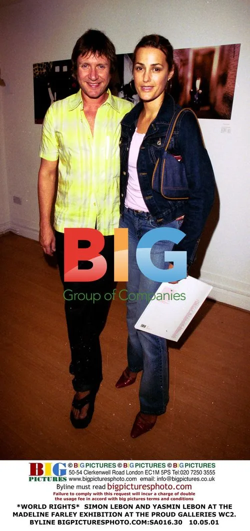 Simon and Yasmin Lebon at Madeline Farley Exhibit