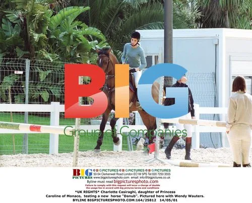 Charlotte Casiraghi tests horse "Danub"