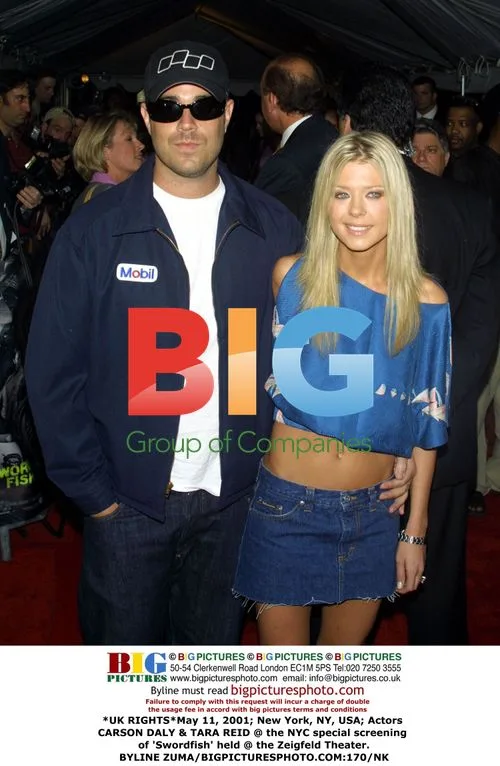 Actors Carson Daly & Tara Reid at 'Swordfish' screening