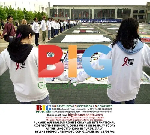 AIDS Memorial Quilt Displayed in Turin