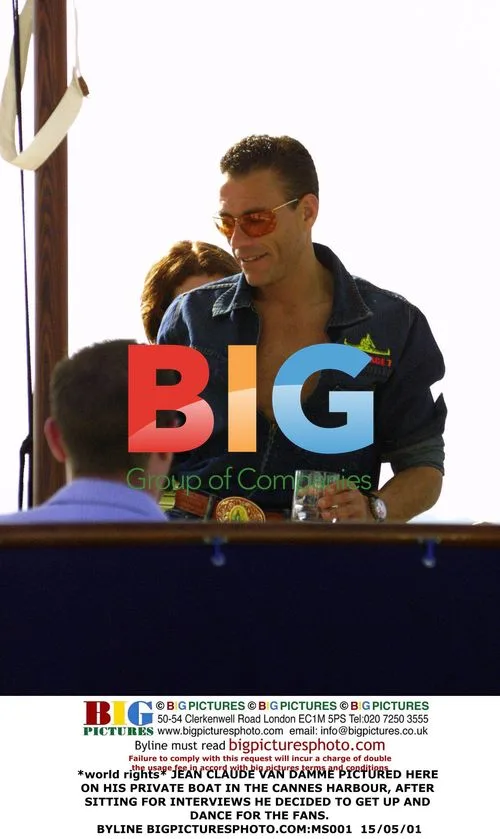 JEAN CLAUDE VAN DAMME DANCES ON BOAT IN CANNES