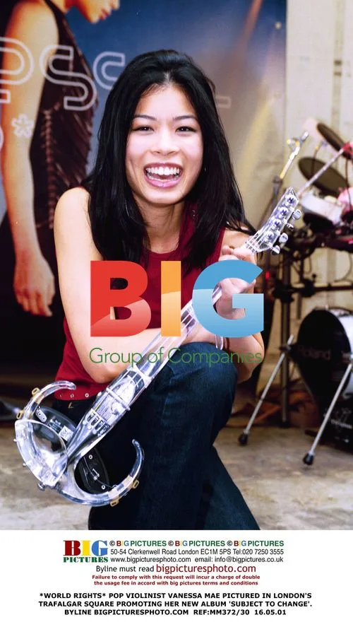Vanessa Mae in Trafalgar Square