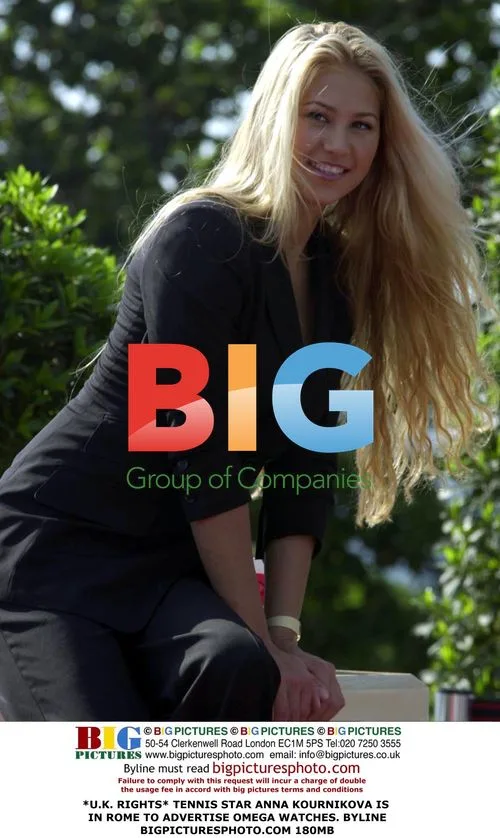 Anna Kournikova Advertises Omega Watches in Rome