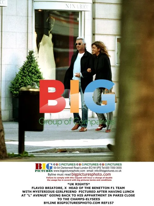 Flavio Briatore and Mystery Girlfriend in Paris