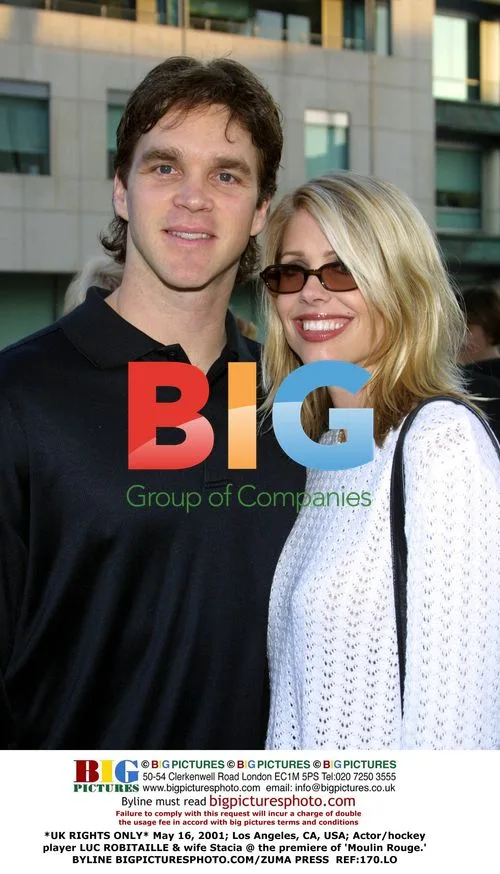 Luc Robitaille & wife Stacia at 'Moulin Rouge' premiere