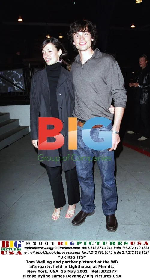 Tom Welling and partner at WB afterparty