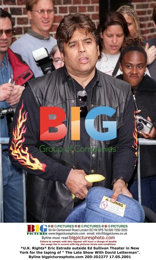 Eric Estrada at 'The Late Show' taping