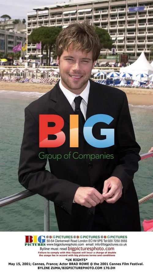 Actor Brad Rowe at Cannes Film Festival 2001