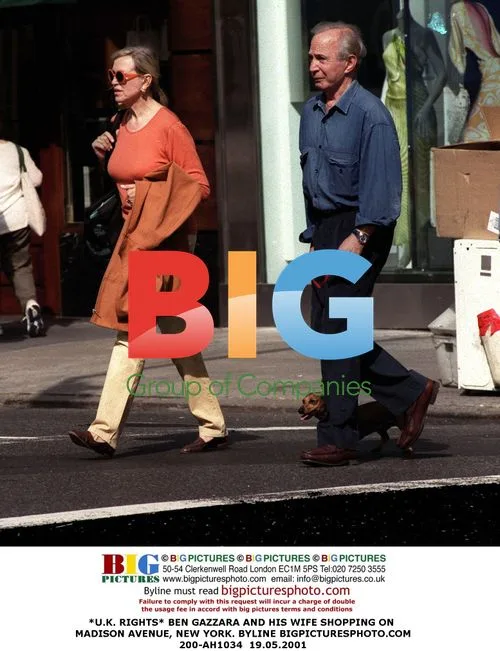Ben Gazzara and Wife Shopping in New York