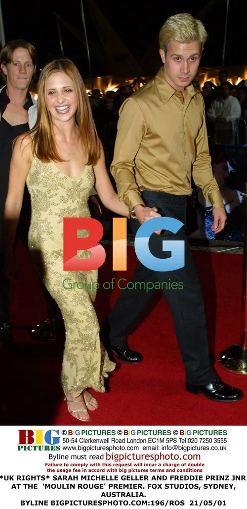 Sarah Michelle Geller and Freddie Prinz Jr. at 'Moulin Rouge' Premiere