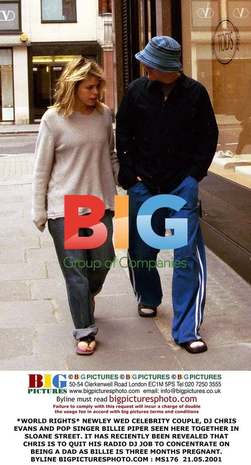 DJ Chris Evans and Pop Singer Billie Piper
