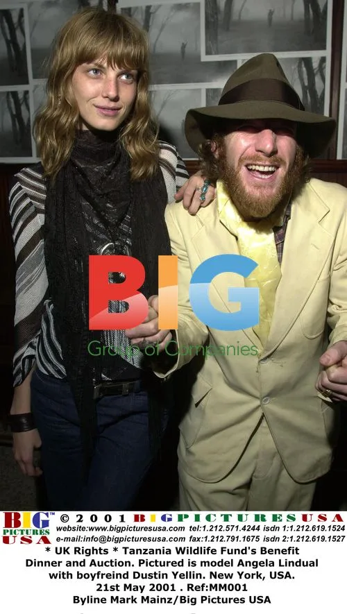 Model Angela Lindual and Dustin Yellin at Tanzania Wildlife Gala