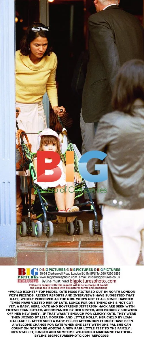 Kate Moss Spotted with Friends and Babies
