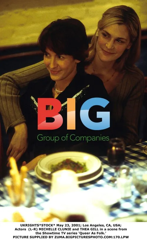 Actors MICHELLE CLUNIE and THEA GILL in 'Queer As Folk'