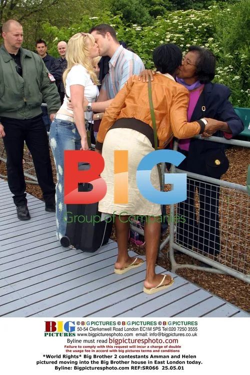 Big Brother 2 contestants Amman and Helen move in