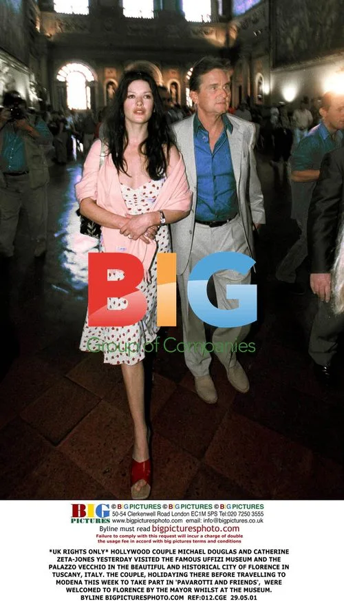 Michael Douglas and Catherine Zeta-Jones Visit Florence