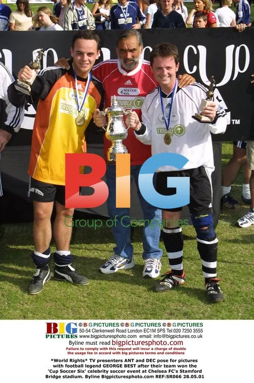 ANT, DEC, and GEORGE BEST at Cup Soccer Six