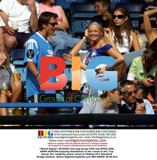 RITCHIE and EMMA BUNTON at celebrity soccer event
