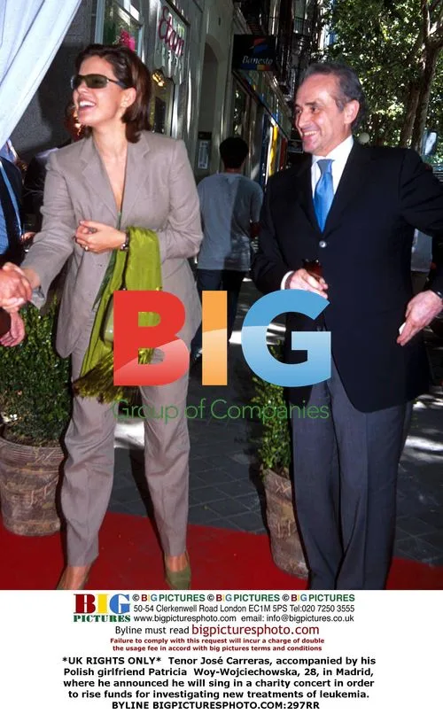 Jos Carreras and girlfriend in Madrid
