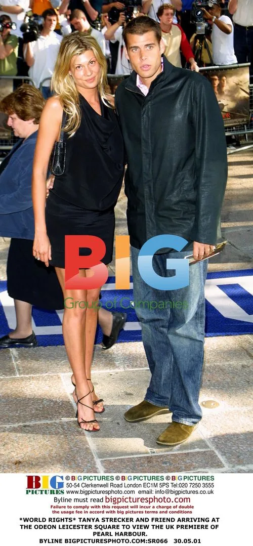 Tanya Strecker and Friend at 'Pearl Harbour' Premiere