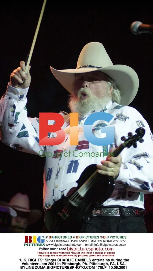 Singer CHARLIE DANIELS at Volunteer Jam 2001