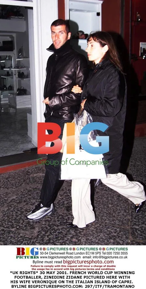 Zinedine Zidane with wife Veronique