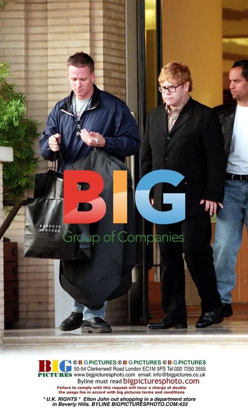 Elton John out shopping in Beverly Hills