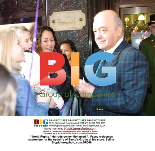 Mohamed Al Fayed opens Santa's Grotto at Harrods