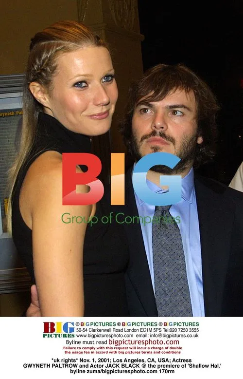 Gwyneth Paltrow and Jack Black at 'Shallow Hal' premiere