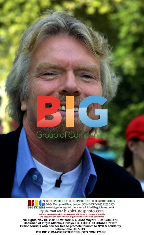 Mayor Guiliani and Richard Branson with British tourists
