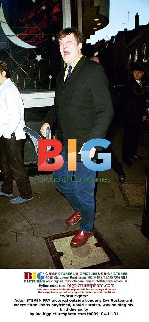 Steven Fry at Elton John's Boyfriend's Birthday